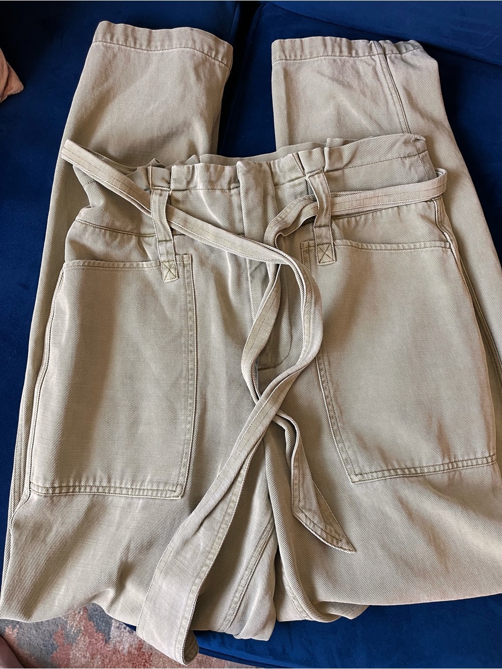 Women's Relaxed Utility Pants in Light Khaki